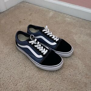 2 tone Blue old skool vans women's size 7.5